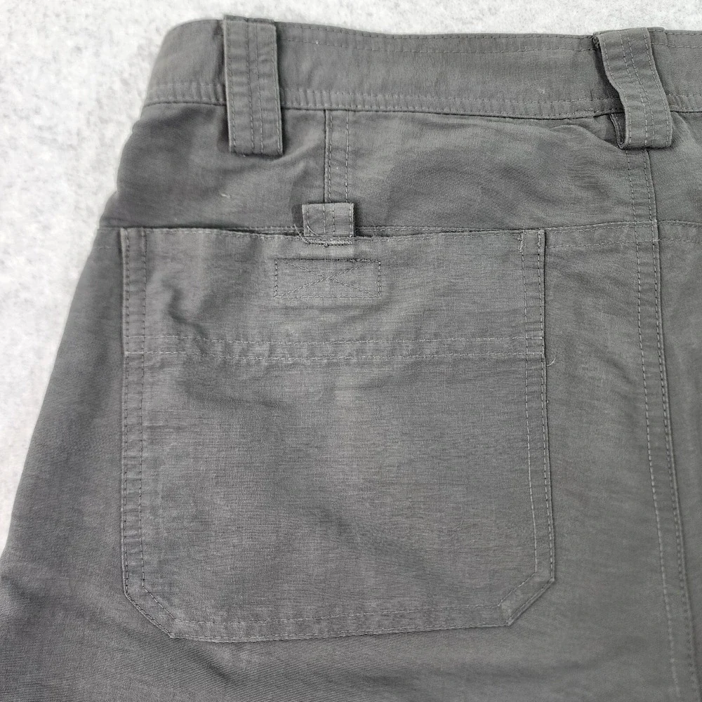 The North Face Chino Shorts Men 32 Gray Nylon Pockets Outdoors Hiking Activewear
